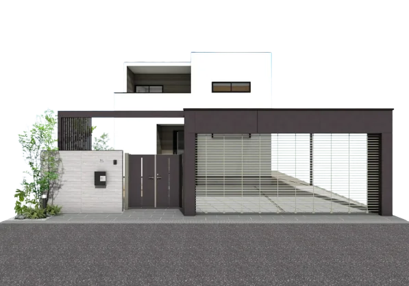 外構の 3D パース